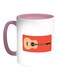 Classic Guitar Printed Coffee Mug White Pink