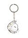 Cat Printed Single Sided Keychain