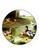 Vintage Art Printed Fridge Magnet Multicolour