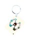 Anime Digimon Printed Keychain Beige/Blue/Green