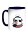 Cartoon Teddy Bear Printed Coffee Mug Dark Blue/Red/White 11ounce