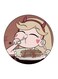 Cute Girl Printed Fridge Magnet Multicolour 5.5 x 5.5cm