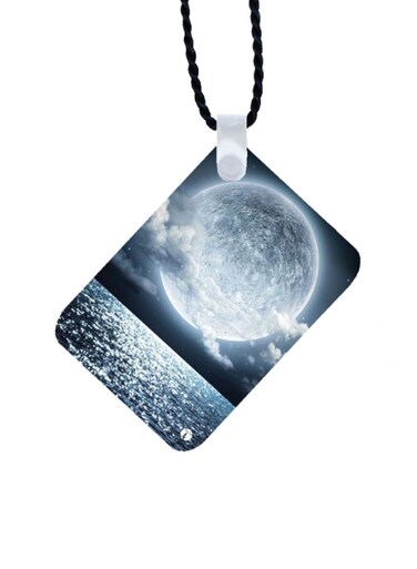 Sea Printed Car Mirror Pendant