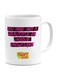 Retro Fight Club Quote Printed Mug Pink/White