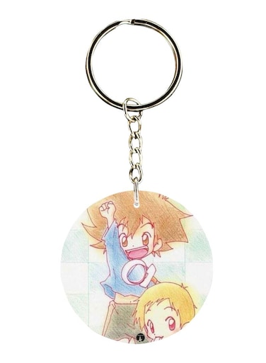Anime Digimon Printed Keychain