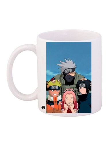 Anime Printed Coffee Mug White/Blue/Beige