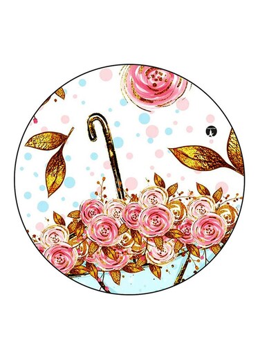 Flowers Printed Fridge Magnet Multicolour