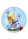 Girl Printed Fridge Magnet Multicolour