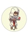 Assassin's Creed Printed Fridge Magnet Beige/Black/Red