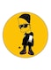 The Simpsons Printed Fridge Magnet Yellow/Black/White 5.5cm
