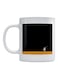 Samurai Printed Mug White/Black/Yellow