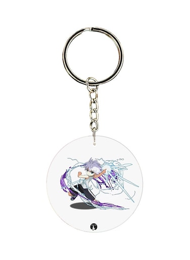 Anime Hunter X Printed Keychain Purple/White/Blue