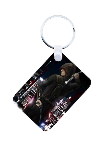 Assassin's Creed Printed Keychain Black/Red/Brown