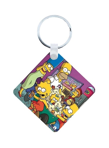 Simpsons Wooden Keychain