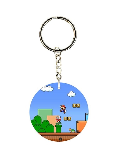 Cartoon Themed Single Sided Keychain