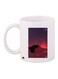 Sleeping Lady Printed Coffee Mug White/Red/Purple 11ounce