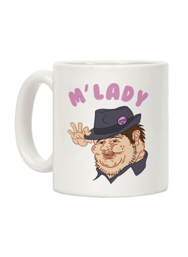 M'Lady Printed Coffee Mug White