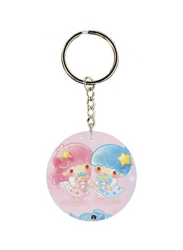 Cartoon Printed Double Sided Keychain