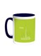 Abstract Drawing - Dubai Towers Printed Coffee Mug Blue/White 11ounce