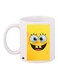 SpogeBob Printed Coffee Mug White/Yellow/Black