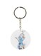 Double Sided Snowman Cartoon Printed Keychain