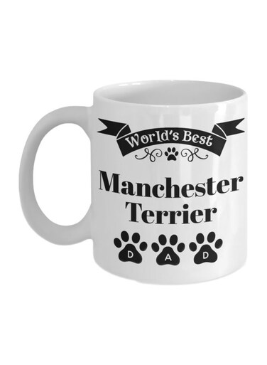 World's Best Manchester Terrier Printed Mug White/Black