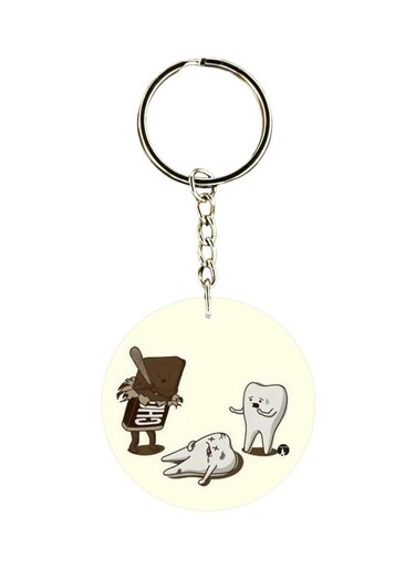 Teeth Printed Keychain