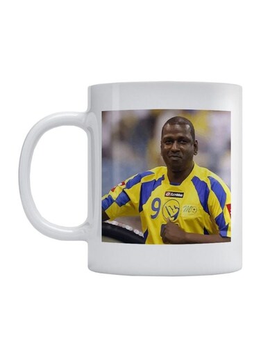 Majed Abdullah Printed Mug White/Brown/Yellow