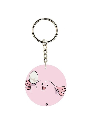 Cartoon Themed Single Sided Keychain