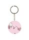 Cartoon Themed Single Sided Keychain