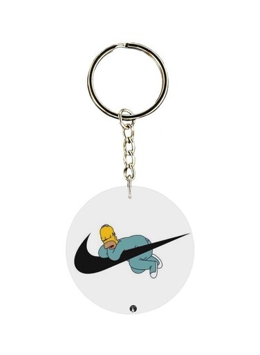 Cartoon Printed Double Sided Keychain