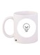 Bulb Printed Coffee Mug White/Black 11ounce