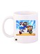 Cartoon Character Printed Mug White/Blue/Yellow Standard Size
