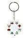 Anime Digimon Double Side Printed Keychain