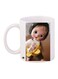 Doll Printed Coffee Mug White/Brown/Yellow 11ounce