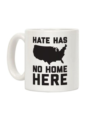 Hate Has No Home Here Printed Coffee Mug White