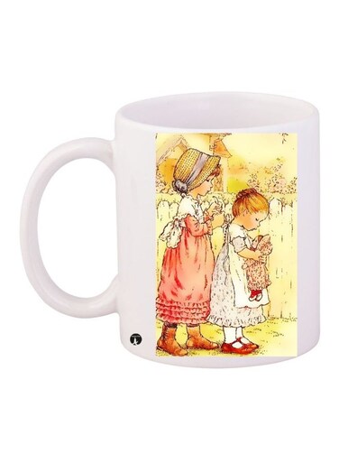 Printed Coffee Mug White/Yellow/Red