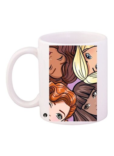 Barbie Doll Printed Coffee Mug White/Brown/Beige