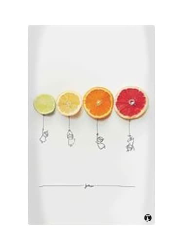 Printed Fridge Magnet Multicolour 8.5x0.4x5.5cm