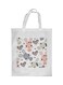 Cartoon Rabbits Printed Shopping Bag Multicolour