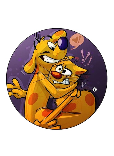 Catdog Printed Fridge Magnet Multicolour