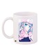 Cartoon Printed Coffee Mug White/Pink/Blue 11ounce