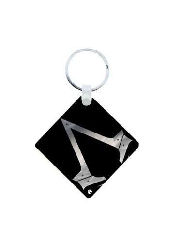 Assassin's Creed Logo Printed Keychain Black/Grey