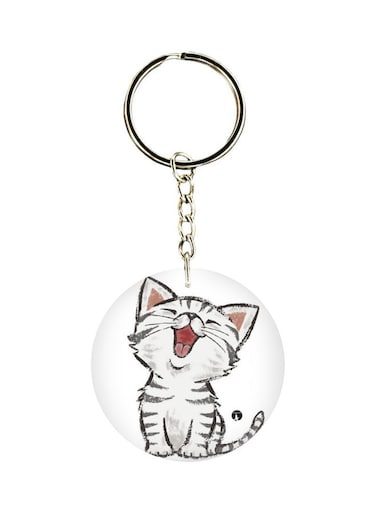 Cat Printed keychain