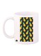 Pineapples Printed Coffee Mug White/Yellow/Black