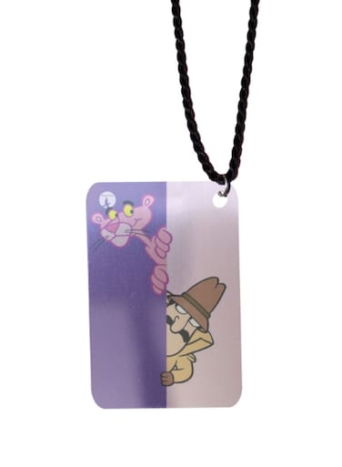 Pink Panther Printed Car Mirror Pendant