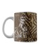 Typoghraphy Art Printed Ceramic Mug Brown/Beige/White