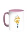 Dubai Printed Coffee Mug Pink/White 11ounce