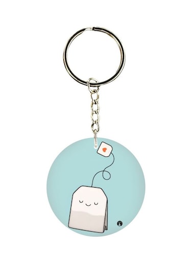 Tea Bag Printed Keychain