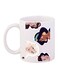 Cartoon Girl Printed Coffee Mug White/Brown/Beige 11ounce